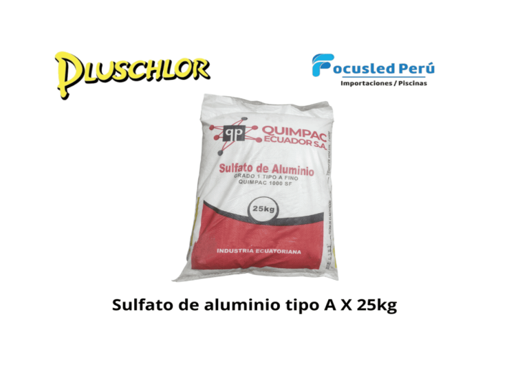 Sulfato de aluminio tipo A X 25kg