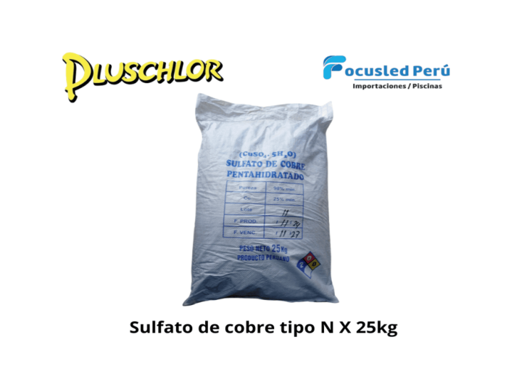 Sulfato de cobre tipo N X 25kg
